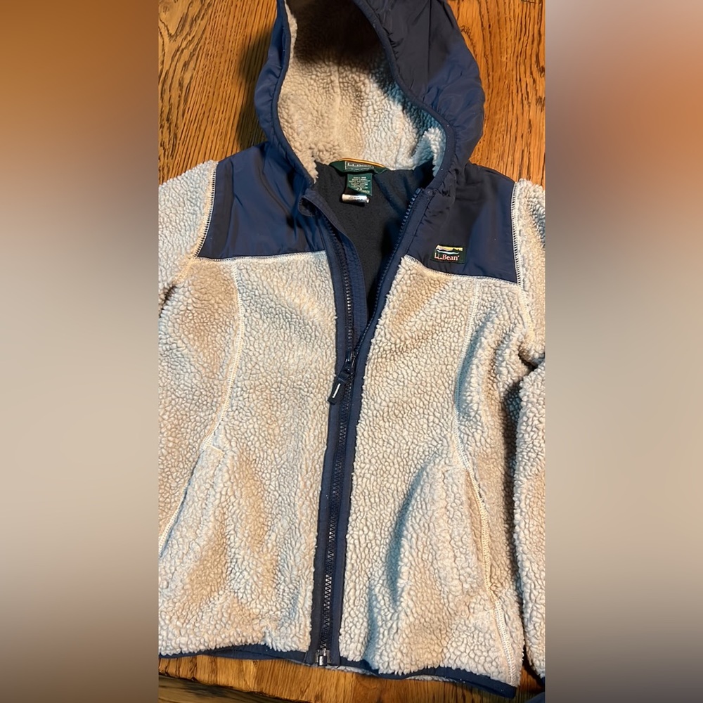 boys size 8, LL Bean zippered hoodie
